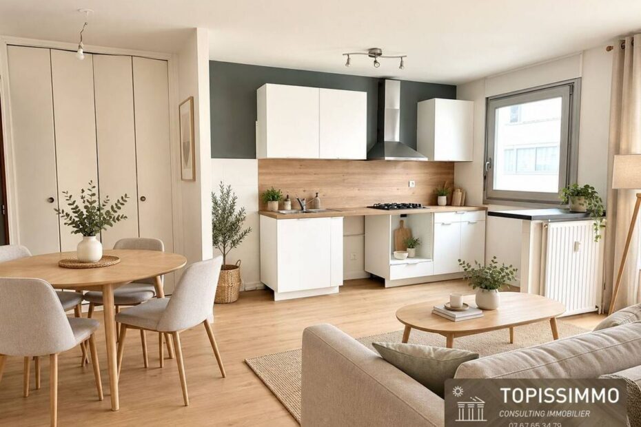 T3 rénové 58 m² dernier étage, Villeurbanne Gratte-Ciel – 199 000 €